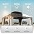 SUNSHINE VALLEY 12'x14' Hardtop Gazebo, Permanent Aluminum Outdoor Gazebo with Galvanized Steel Double Roof & Gutter System, Heavy Duty Patio Pavilion Canopy with Netting and Curtains for Deck, Garden