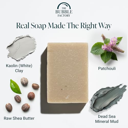 Handmade-Natural-Bath-Body-Soap-Bar-Vegan-All-Natural-Palm-Oil-Free-Made-in-USA-with-Shea-Butter-Essential-Oils-Patchouli-Mud-3-Bars Handmade Natural Bath Body Soap Bar Vegan All Natural Palm Oil Free Made in USA with Shea Butter Essential Oils Patchouli Mud 3 Bars
