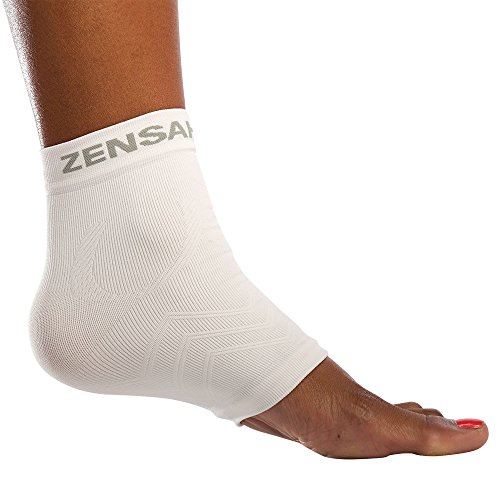 Zensah Ankle Support - Compression Ankle Sleeve, Lightweight Ankle Brace, Relieve Plantar Fasciitis – Best Ankle Support for Running, Basketball, Walking, Jogging, and Everyday Wear
