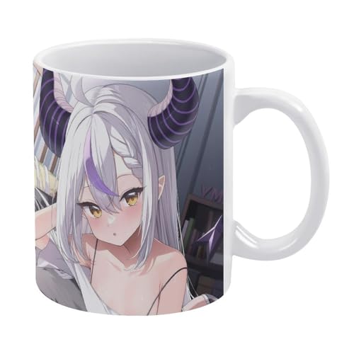 ラプラス・ダークネス 97ップ グラス コーヒーカッ ハンドル磁器 二重構造 陶器カップ 耐熱 湯飲み マグ ウォーターカップ マグカップ カスタムメイド スープカップ ド