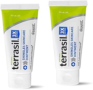 Shingles Skincare Cream – 3X Triple Action Patented Natural Formula for Shingles Sufferers by Terrasil - Convenient 45gm Tube 2-Pack