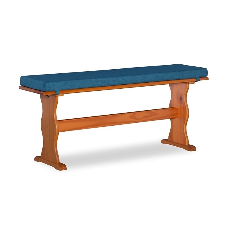 Riverbay Furniture 4 Piece Cushion Set for Breakfast Nook in Vintage Blue (Nook NOT Included)