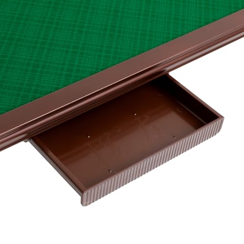 Mesa Plegable Mahjong 4 Jugadores con Porta Vasos y Cajones miniatura 6