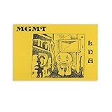 GAUSKY Little Dark Age by MGMT Poster Canvas Wall Art Posters For Room Aesthetic And DecorCanvas Painting Posters And Prints Wall Art for Living Room Bedroom Decor 12x18inch(30x45cm)