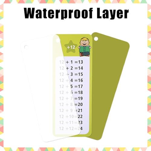30PCS Reusable Addition and Subtraction Flash Cards with 4 Dry Erase Pens 2 Rings,Math Flash Cards for 1st to 3rd Grades,Math Games for Classroom and Home