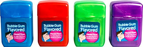 Plak Smacker Bubble Gum Flavored Floss, 15 yds - 4 pack