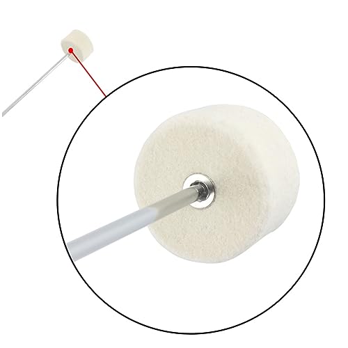 Batidor para pedal de bombo de acero inoxidable y fieltro miniatura 6