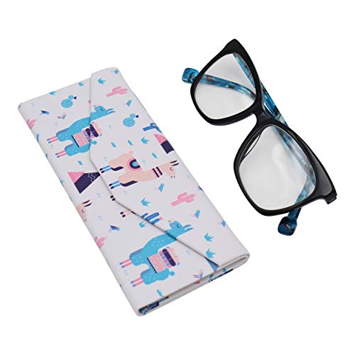 Image of Real Sic Glasses Case for Men and Women - Magnetic Folding Hard Shell Sunglass Holder - Inspired by Adorable Animals