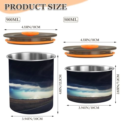 Lata para café de acero inoxidable 17 oz negra miniatura 2