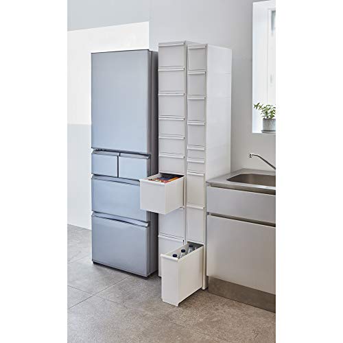 ディノス キッチンストッカー すき間収納 キッチン収納 引き出しいっぱいスリムキッチンストッカー 9段 高さ186.5cm 幅17cm