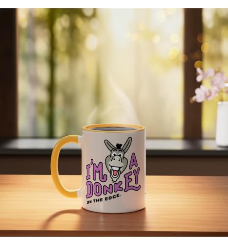 Taza de cerámica Shrek Emoji Donkey 11 oz miniatura 3