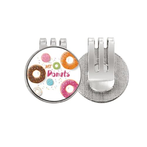 Marqueur de balle de golf magnétique en émail sucré avec clip de fixation stable pour visière