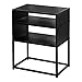 Monarch Specialties Rectangular Nightstand-2 Storage Shelves-for Living Room or Bedroom-Modern Small Side Table