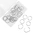 BGJRBY Loose Leaf Book Binder Rings 1-Inch（30 Pack） Metal Nickel Plated for Key Rings, for Index Cards, Office School Supplies, Sliver