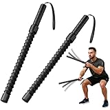 Ropeless Battle Ropes for Exercise Workout, Cordless Jump Rope, Portable Workout for Home Gym, Exercise Battle Ropes for HIIT Workouts, Low-Impact Cardio Training (2 Ropes)