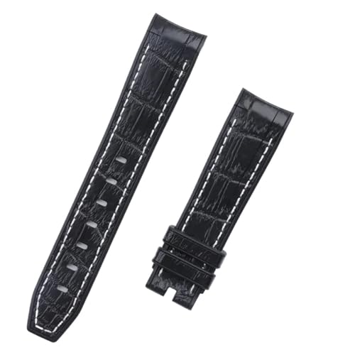 Bracelet de montre caoutchouc 20mm incurvé de haute qualité style Daytona