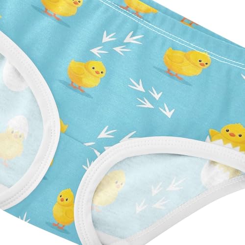 Joisal Girls Underwear Toddlers 2t Cotton Panties for Girl Aesthetic Kids Undies Briefs Cute Yellow Chicks Blue4