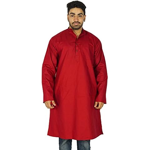 Indian Cotton Traditional Solid Men's Ethnic Wear Designer Kurta Cover
