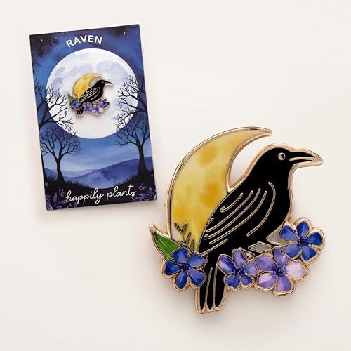 Raven Pin – Poe Pins, Gothic Jewelry, Spooky Accessory for Edgar Allan Poe Gifts & Literary Gifts Collectors3