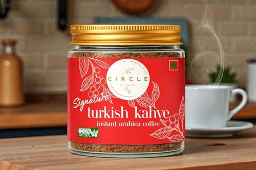Image of The Circle Of Aroma Signature Instant Turkish Kahve Coffee | 100% Arabica Dark Roast | Rich, Strong & Authentic Flavor | 50 g