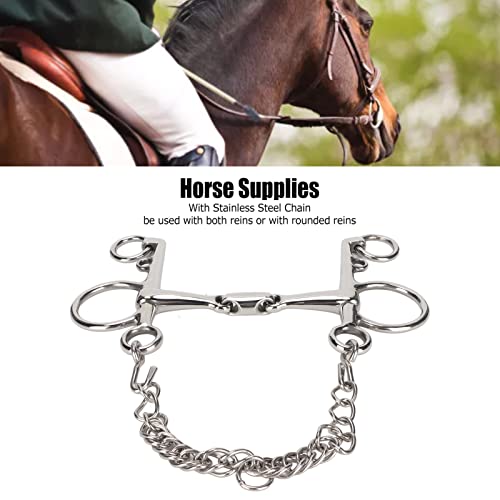 Horse Pelham bid, RVS Pelham bit voor paarden Sterk en bijtvast - Afbeelding 4