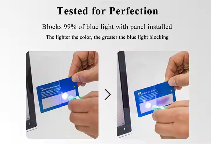 Image of Saco Easy Fix Laptop Anti Blue Light Glossy Screen Guard 17.3 Inch Compatible with ASUS ROG Strix G17 G713IE-HX040W and G713IH-HX020T Series with 16:9 Ratio Laptop