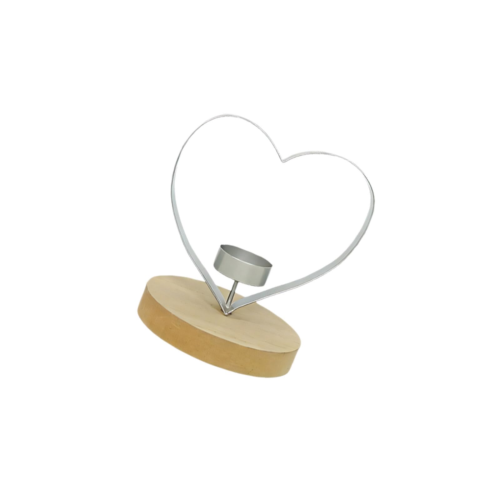 Tealight Holders, Heart Shaped, Decorative Candlestick Holder for Wedding Anniversary Centerpieces Heart Shaped for Candlesticks