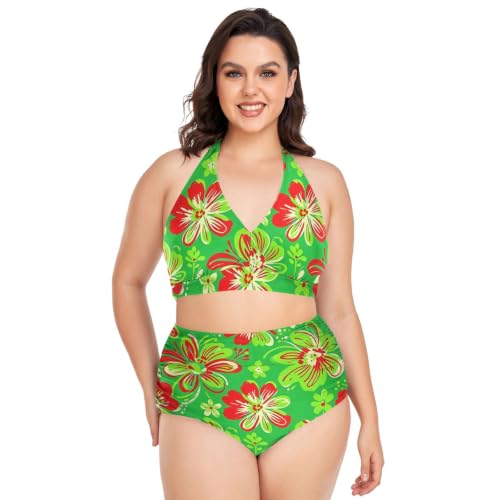 Bikini grande taille galbant et maillot de bain deux pièces taille haute