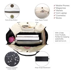 Beegreen personalized gift tote bag for women canvas top leather handle handbags tote bag for birthday  urban country home decor