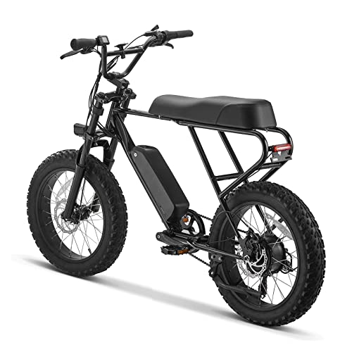 Fat Tire Electric Bike 20x4.0 Inch 48V Electric Mountain Bike Shimano 6-Speed E-Bike 3 Riding Modes - Image 3