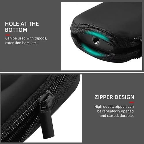 Image of Action Pro Mini PU Protective Storage Collection Box Compatible with Insta360 X3 / X4 / X5, Compact Hard Carry Case, Shockproof & Portable Storage Box (Black)