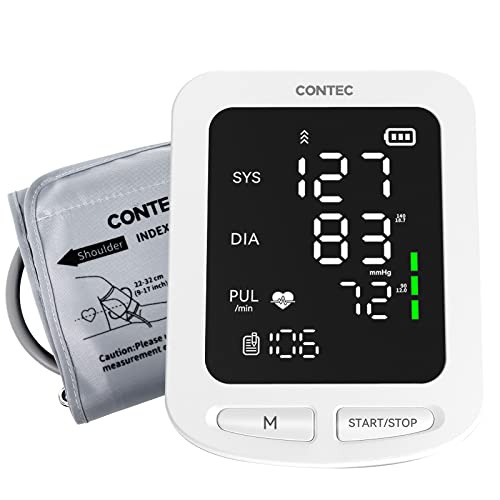 Contec Pulse Oximeter Blood Pressure Monitor Set Automatic Digital Upper Arm Bp Cuff Machine Spo2 Monitor #TOP5