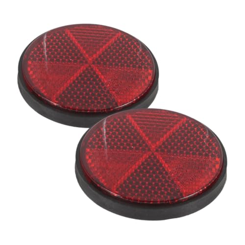 Ciieeo Universal Motorcycle Parts Bike Reflectors Set Round Reflectors for Post Enhanced Night Visibility