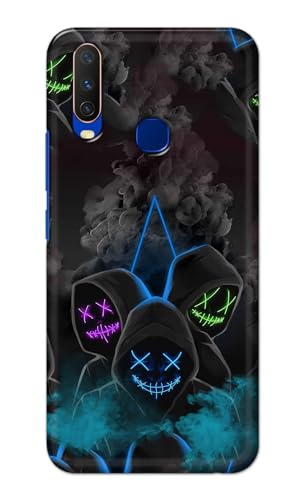 Image of PRINTFIDAA Plastic Printed Hard Back Cover Case For Vivo Y15 | Vivo Y17 | Vivo Y11 | Vivo U10 | Vivo Y12 | Vivo Y12I Back Cover (Mask Man) -112, Multi