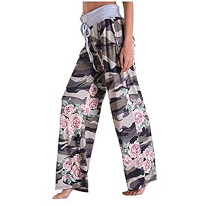 FZAI Women’s Comfy Lounge Pants Loose Yoga Pants,Lightweight Breathable Pants