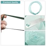 3 Pack Oxygen Mask for Face Adult with 7 Ft Tube, Adult Oxygen Mask with Adjustable Elastic Strap - Adult Elongated XL,Green - Image 3