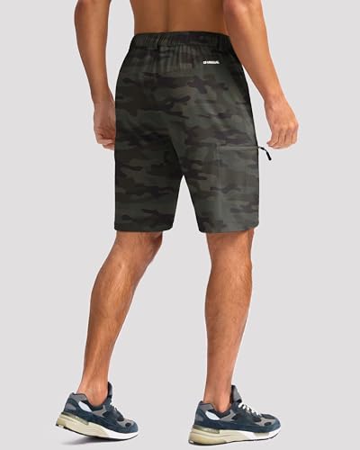 Image of G Gradual Men's Hiking Cargo Shorts 9 inch Quick Dry Lightweight with 4 Pockets