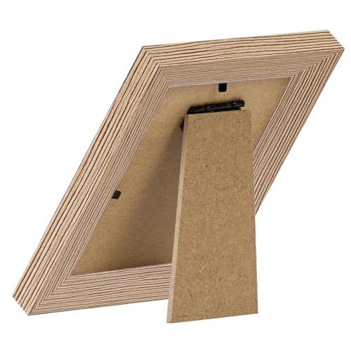 Image of JCJMY 3x4 Picture Frame Black for Tabletop or Wall, 3 x 4 Wall Gallery Poster Photo Frame with Shatter Resistant Plexiglass, Rustic Brown