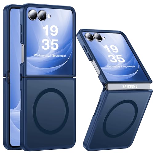 Image of NO.1 Magnetic for Samsung Galaxy Z Flip 7 Case,Dark Blue
