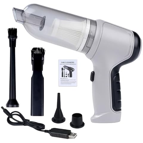 ZPSHYD Cordless Handheld Vacuum Cleaner, 39,000 RPM 6000 Pa Mini Strong Suction Portable Vacuum Cleaner for Car Home Grey Cover