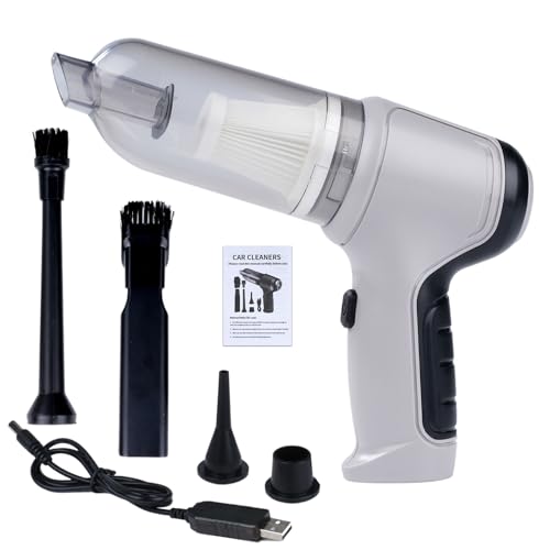 ZPSHYD Cordless Handheld Vacuum Cleaner, 39,000 RPM 6000 Pa Mini Strong Suction Portable Vacuum Cleaner for Car Home Grey