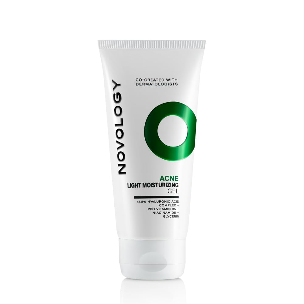 Novology Acne Light Moisturizing Gel with Hyaluronic Acid, Glycerin, Pro-Vitamin B5 & Niacinamide | For Oily, Acne Prone Skin| Non-Sticky Hydration for upto 100 hours | 50 g-image-48
