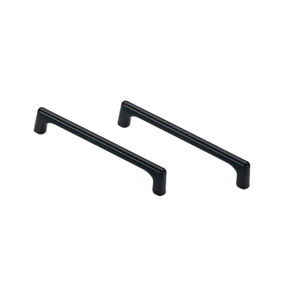 BOZONLI Cupboard Handles, Black Kitchen Door Handles T Bar Handle Drawer Pulls Cupboard Knobs Cabinet Handles (128mm, 2 Pack)
