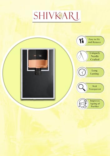 Image of Water Purifier Cover Compatible for Aqquaguard Ritz PRO 2x RO+UV+Copper - Dustproof, Waterproof, Oil Stain Protection, Transparent Front, Velcro Closure