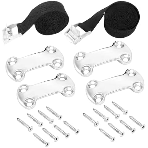 Universal Cooler Tie-Down Strap Kit - Cam Buckle Lashing Straps Compatible with YETI & RTIC Coolers Cover