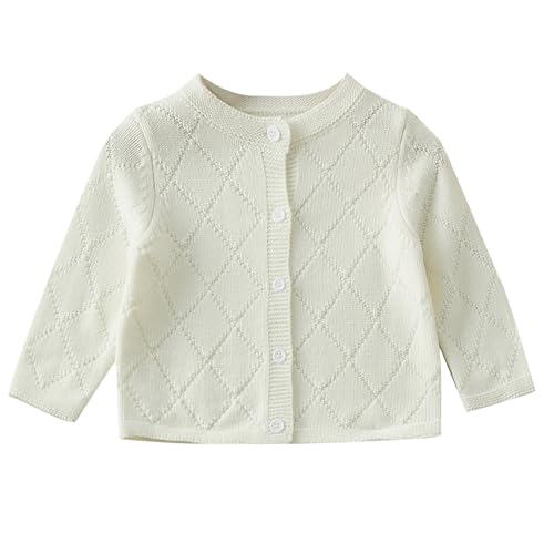 Toddler Baby Girls' Cardigan Sweaters Open Front Long Sleeve Knit Outwear for Girls