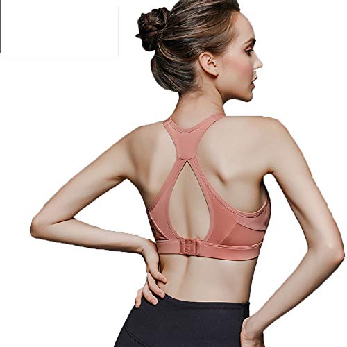 Women's Sports Bra Yoga Tank Tops Sleeveless Fitness Running Shirt Gym Vest Activewear Running Workout Simple Stylish Quick-Drying Comfortable,Pink-XL