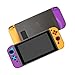 Coholl Coque Compatible pour Nintendo - Housse de poignée avec Absorption des Chocs et Conception Anti-Rayures, Housse de Protection éparable,(Violet+Gris+Orange)