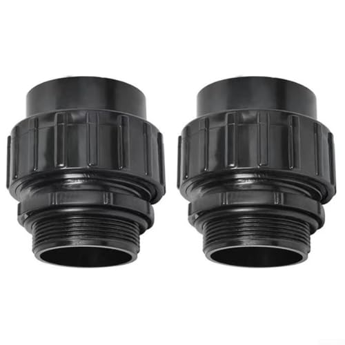 2 Stück Pool-Sandpumpen-Anschluss 3,8 cm auf 5,1 cm Kunststoffarmatur mit Gleitgelenk für Hayward-Rohr, auslaufsicherer Adapter für Spa- und Schwimmbad-Ausrüstung