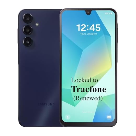 Tracfone (Renewed) Samsung Galaxy BLK A16 5G, 128GB, 50MP Triple Camera, 6.7" FHD+ Super AMOLED 90Hz Display [Activation Promo Incl: 1500Min/1500Txt/1500MB, 365 Days Service Plan] - Locked to Tracfone